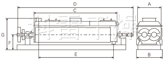 空心槳葉干燥機結構示意圖